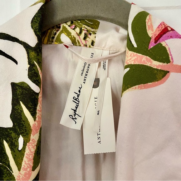 Raphael Balme for Anthropologie Flannel Robe NWT, M/L - Picture 2 of 7